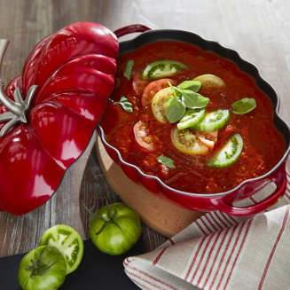  Staub oval tomato cast iron pot - 2.5 ltr, red - 4