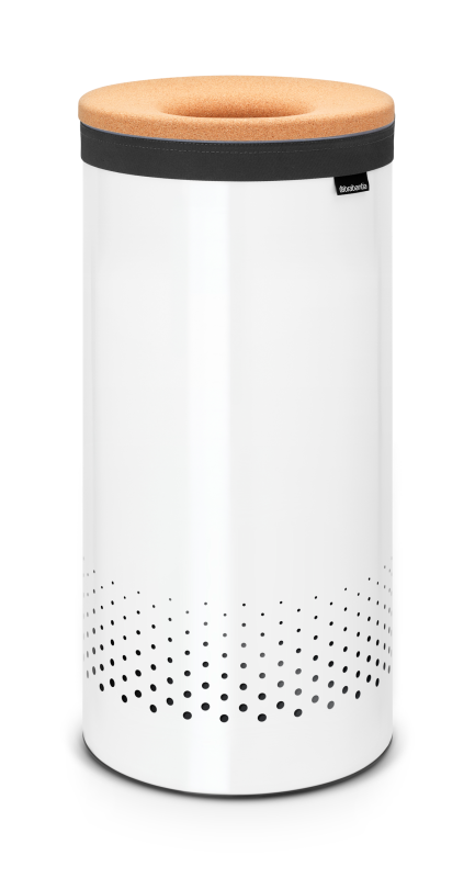  Brabantia laundry basket with cork cover, white, 35l