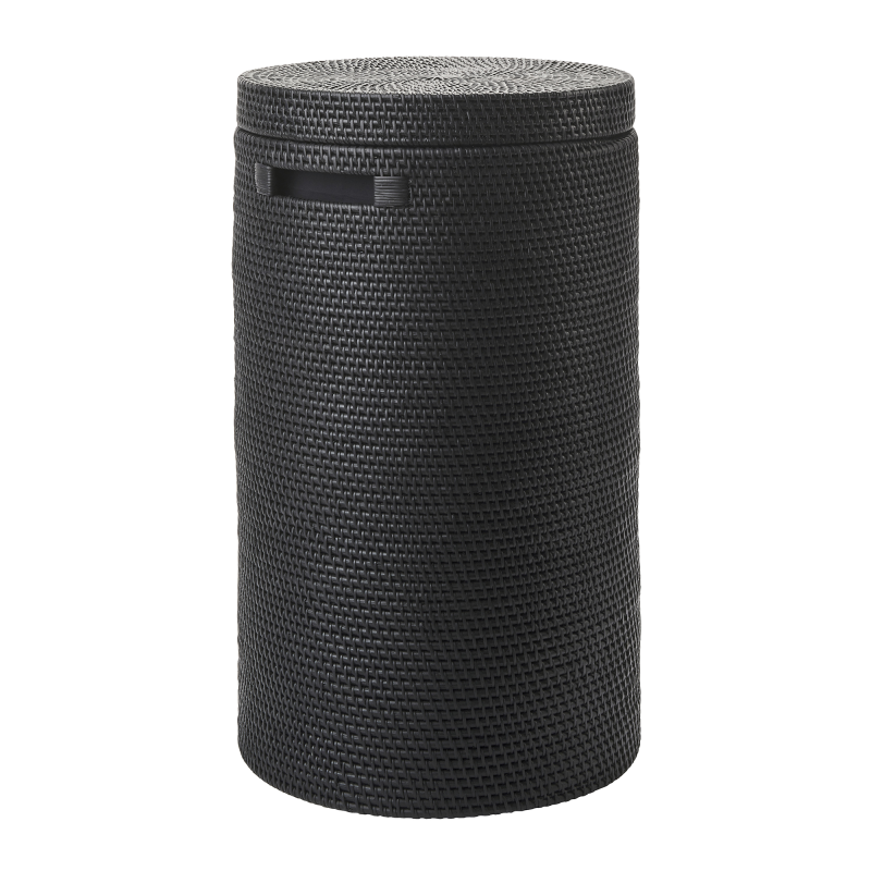  Aquanova Cino Black laundry basket with lid