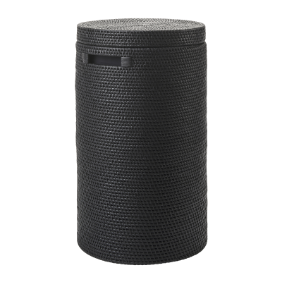 Aquanova Cino Black laundry basket with lid