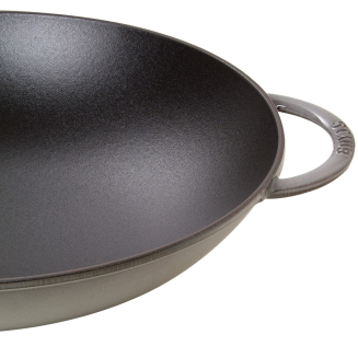  Staub cast iron wok with lid - Graphite, 37 cm - 2
