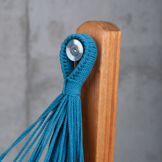  La Siesta Udine Organic Blue Zebra hammock chair with stand - 8