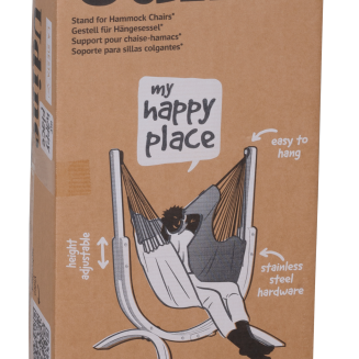  La Siesta Udine Organic Blue Zebra hammock chair with stand - 4