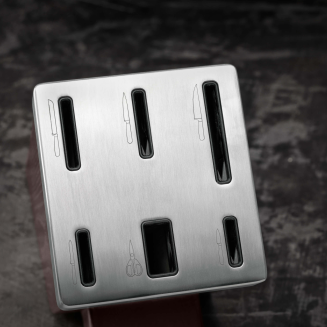  Set of 5 knives in a Zwilling Four Star self-sharpening block - Brown - 11