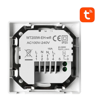 Inteligentny termostat Avatto WT200-BH-3A-W Bojler 3A WiFi TUYA - 2