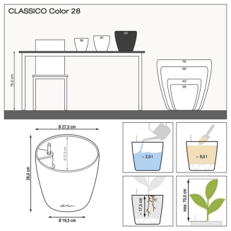  Lechuza Classico Color 18 flowerpot | 21 | 28 | 35 | 43 nutmeg - 6