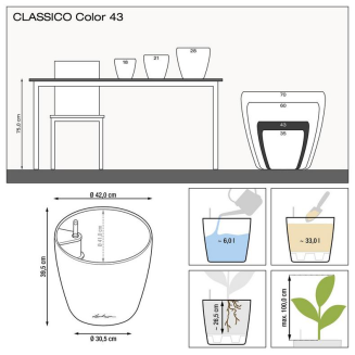  Lechuza Classico Color 18 flowerpot | 21 | 28 | 35 | 43 nutmeg - 8