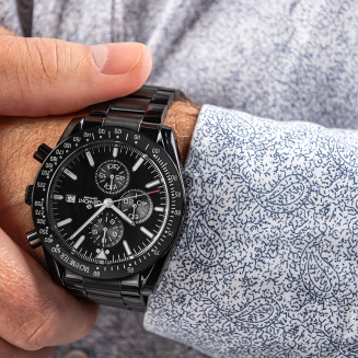 Zegarek Męski Giewont Chronograph Sapphire Czarny GW8720-B1 - 4