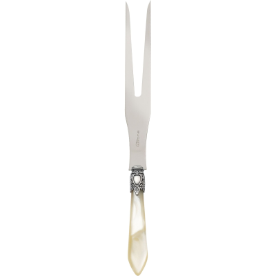 Widelec do mięsa Casa Bugatti Oxford Ivory/Old Silver