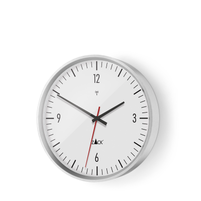 Zack Vida radio-controlled clock 24 cm white
