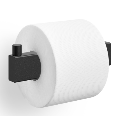 Zack Linea toilet paper holder black 14 cm