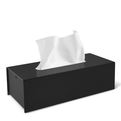 Zack Puro tissue box, black