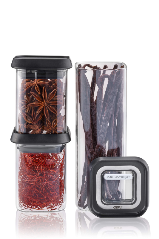  Set of 3 Gefu Pantry glass kitchen containers