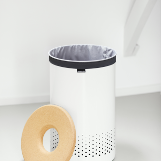 Brabantia laundry basket with cork cover, white, 60 liters - 2
