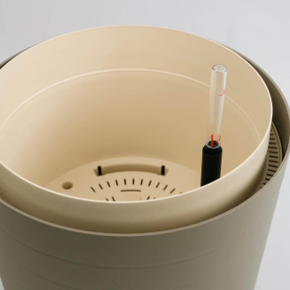 PLASTIA BERBERIS Donica samonawadniająca okrągła 46 cm jasnoszary - 5