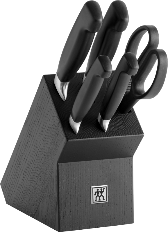 Set of 4 knives in a Zwilling Four Star block