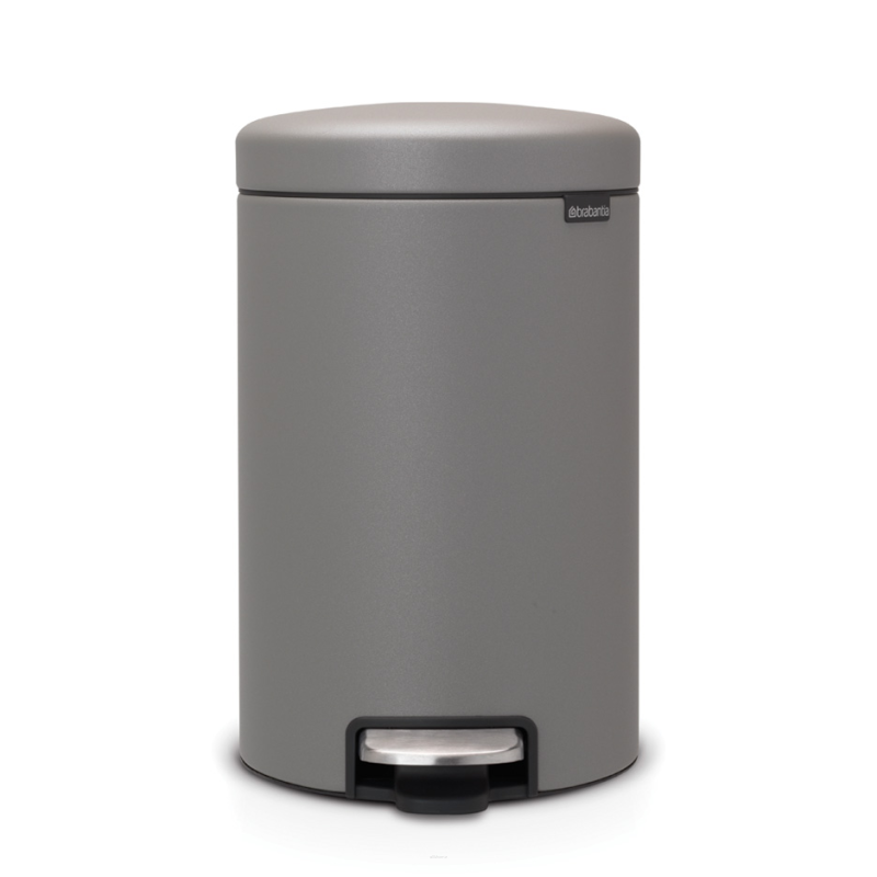  Brabantia NewIcon bathroom basket 12l Mineral Concrete Gray