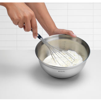  Brabantia kitchen bowls, matt steel, 3 pcs | 1l 1.6l 3l - 4