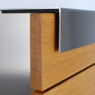  Keilbach Glasnost Wood letterbox, oak - 4