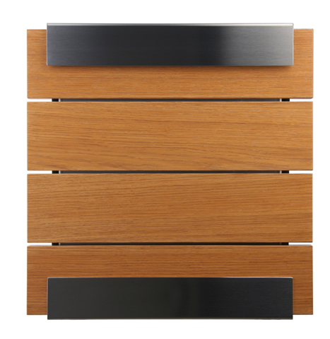  Keilbach Glasnost Wood letterbox, oak