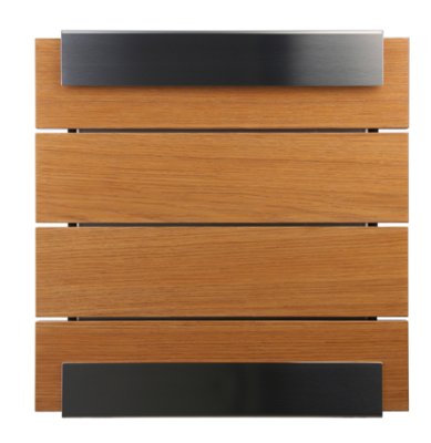  Keilbach Glasnost Wood letterbox, oak