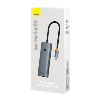 Hub 5w1 Baseus UltraJoy 5-Port (1xHDMI4K@30Hz + 4xUSB 3.0) Szary - 8