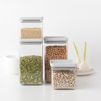 Set of 4 Brabantia Tasty+ Light Gray containers - 4