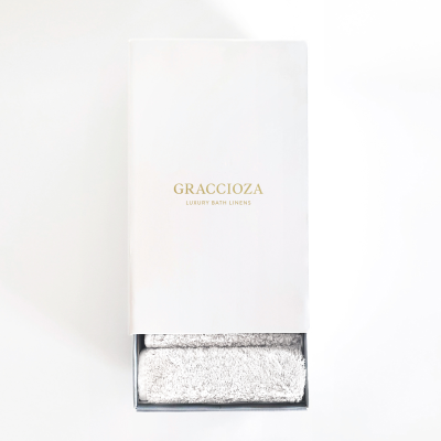  Gift set of 5 Graccioza Egoist White towels 30x30 cm