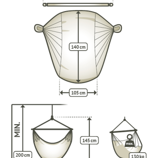  La Siesta Domingo toucan basic hammock chair - 3
