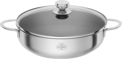  Deep non-stick frying pan with 2 handles and lid Ballarini Ancona - 28 cm