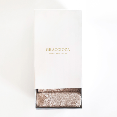  Gift set of 5 Graccioza Egoist Fog towels 30x30 cm