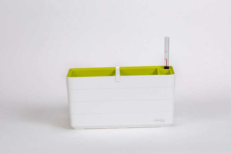 PLASTIA BERBERIS Donica samonawadniająca prostokątna 40x20 cm biały