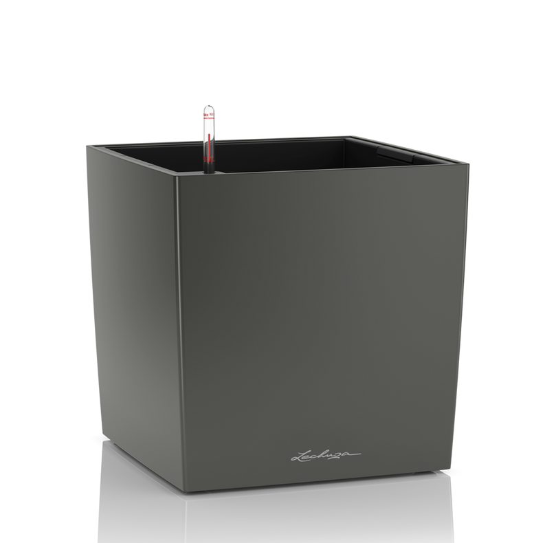  Lechuza Cube Premium 30 flowerpot | 40 | 50 anthracite metallic