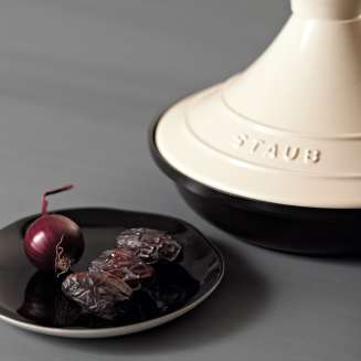  Tagine dish Staub beige and black 28 cm - 2