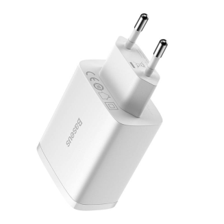 Ładowarka sieciowa Baseus Compact Quick Charger, 3x USB, 17W (biała) - 4
