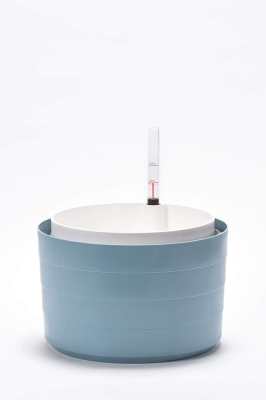 PLASTIA BERBERIS Donica samonawadniająca okrągła 26 cm błękitny