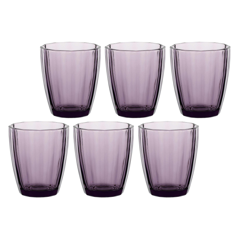  Set of 6 Rose&Tulipani Amami Amethyst glasses 320 ml