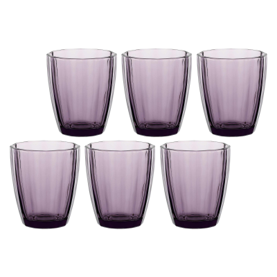  Set of 6 Rose&Tulipani Amami Amethyst glasses 320 ml