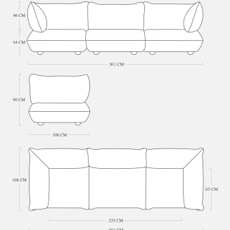 Sofa Fatboy Sumo Grand Cord Soft Pink - 6