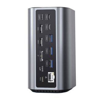 Stacja dokująca 17w1 Blitzwolf BW-TH15 2xHD+DP+4xC+3xUSB 3.0+USB 3.1+C 3.2+C PD+RJ45+micro SD+SD+3,5mm Audio - 6