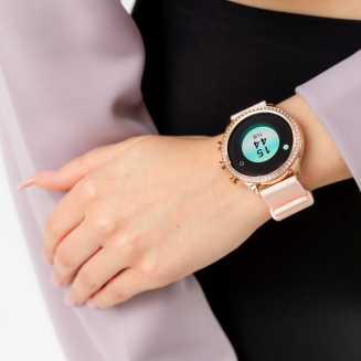 Smartwatch Gravity Różowe Złoto Pasek i Bransoleta GT5-5 - 2