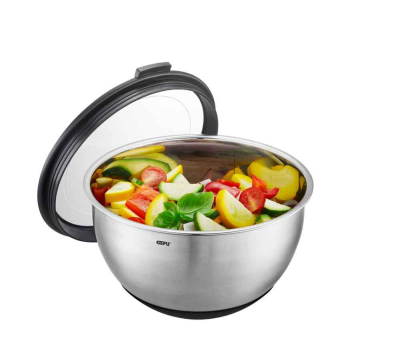  Gefu Muovo steel kitchen bowl with cover, 20 cm