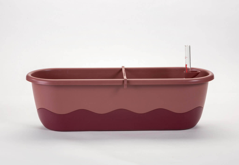 PLASTIA MARETA Donica samonawadniająca prostokątna 60x20 cm różowy