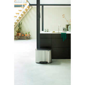 Brabantia Bo waste bin 11+11+11l FPP steel - 5