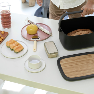  Brabantia Nic Dark Gray breadbox - 9