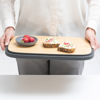  Brabantia Nic Dark Gray breadbox - 8