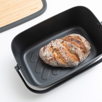  Brabantia Nic Dark Gray breadbox - 6