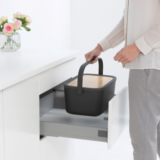 Brabantia Nic Dark Gray breadbox - 10