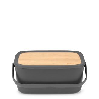  Brabantia Nic Dark Gray breadbox - 2