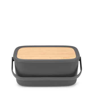  Brabantia Nic Dark Gray breadbox - 3